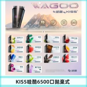 Kis5電子煙 Kiss拋棄式哇酷|WAGOO6500口一次性電子煙